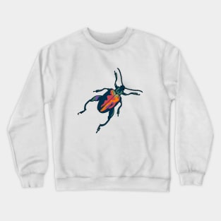 colorful Fungus beetle illustration Crewneck Sweatshirt